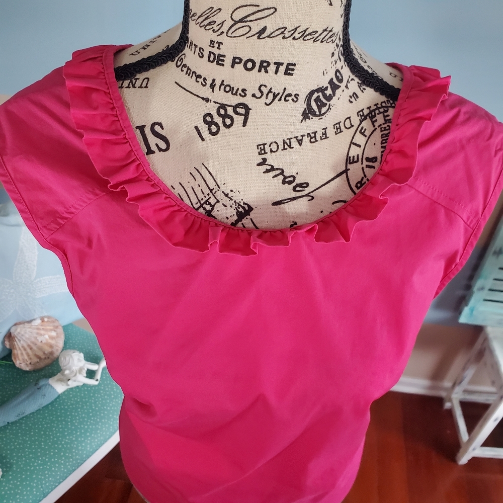 Laundry by Shelli Pink Ruffle Tank - Picture 4 of 7